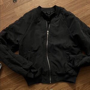 HYFVE Classic Black Bomber Jacket